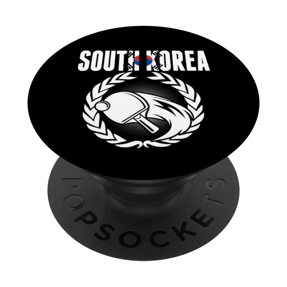 South Korea Table Tennis Lovers Korean Ping Pong Supporter PopSockets Swappable PopGrip