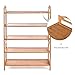 HOMFA Bamboo Shoe Rack 5-Tier Entryway Shoe Shelf Storage Organizer Free Standing Shelves