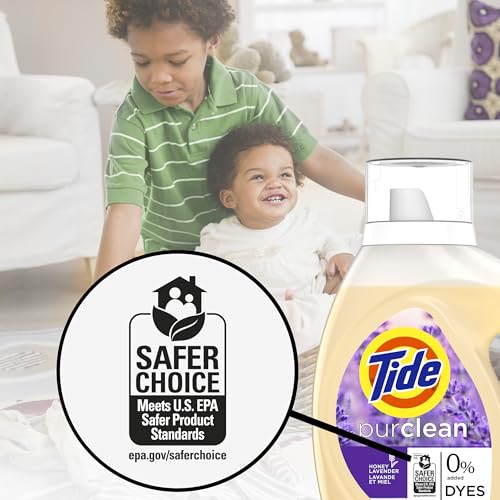 Tide Purclean HE Deep Cleaning Concentrated Liquid Laundry Detergent, Honey Lavender Scent, photo 9