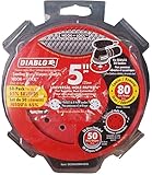 Diablo DCD050080H50G 5 in. 80-Grit Universal Hole