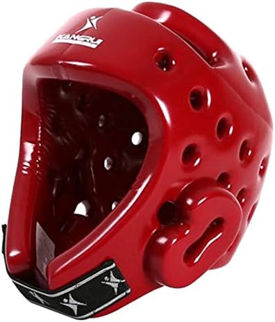HEAD GUARDS ADULTS KIDS TAEKWONDO FREE COMBAT BOXING PROTECTIVE GEAR RED M