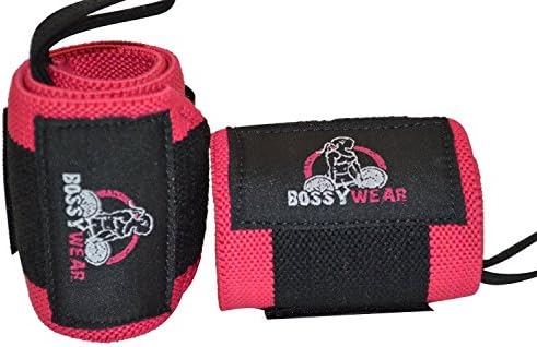 Bossywear Womens Workout Wrist Wraps for Crossfit, Fitness and Weightlifting