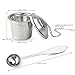 OUNONA 2pcs Tea Strainer Tea Infuser 304 Stainless Steel Tea Steeper with Tea Scoop and Drip Trays