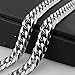 Mens Stainless Steel Silver Tone 7-40 inch 16MM Curb Link Chain Necklace Bracelet