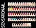 Sensationail Color Gel Polish 10-Piece Collection Set No Repeats Random Assortment
