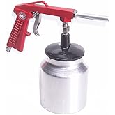Canadian Tool and Supply Air Undercoating Spray Gun with Aluminum Suction Feed Cup for Automotive Undercoating and Truck Bed 