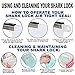 Shark Lock Silicone Food Storage Bag (6 Bags) 2 New 10 Ounce Silicone Snack Bags, 2 Med Reusable Sandwich Bags, 2 Large Reusable Silicone Food Bag, Silicone Storage Bags Reusable