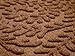 WaterHog Indoor/Outdoor Door Mat, 3' x 5', Made in USA, Durable & Skid-Resistant Front Door Rug, Decorative, Water-Trapping & Heavy-Duty Entryway Mat for Your Home, Boxwood Collection, Dark Brown