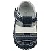 Orgrimmar Baby Boys Girls First Walkers Soft Sole Leather Baby Shoes (Size M, D White Blue)