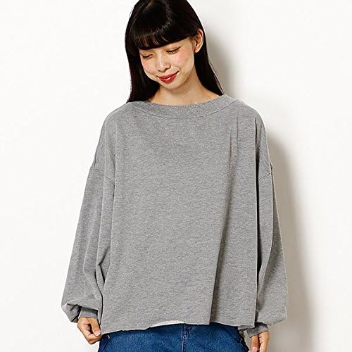 Amazon イーハイフンワールドギャラリー E Hyphen World Gallery 2wayオフショルプルオーバー 105杢グレー F Tシャツ カットソー 通販