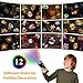 Fitfirst Handheld Halloween Projector Lights, 12 Slides Projection Holiday Lights, Battery-Operated 2 in 1 Decoration Light & Handheld Flashlight for Home Party, Birthday, Christmas, Easter