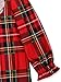 Komar Kids Girls Traditional Holiday Christmas Plaid Nightgown Pajamas (X-Small / 4-5, Girls Red)