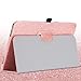 BENTOBEN Galaxy Tab A 10.1 Case,Slim Lightweight PU Leather Glitter Shiny Stand Smart Folio Cover with Auto Sleep/Wake Feature for Samsung Galaxy Tab A 10.1 Inch SM-T580 T585(No Pen Version),Rose Gold