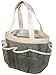 BlueOceanBos Portable Mesh Shower Caddy Tote plus PVC Zipper Bag for Gym Camp Travel and College Dorm, Grey-Cream