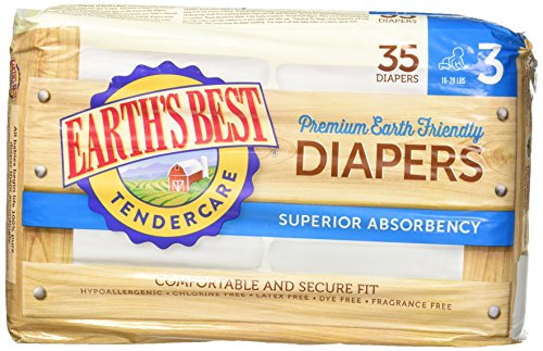 Chlorine Free Earth Friendly Disposable Diapers Size: Size 3- pack of 35