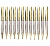 MengRan Shine Gold Diamond Crystal Ballpoint Pen (Pack of 12)