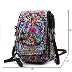 Goodhan Vintage Handmade Women Mini Crossbody Bag Cellphone Pouch Small Handbag Coin Purse