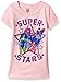 Marvel Little Girls' Super Stars Cap Sleeve T-Shirt, Light Pink, L-6X