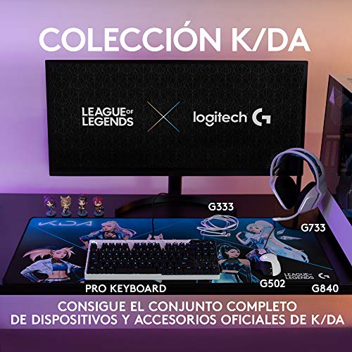 Logitech-G733-KDA-LIGHTSPEED-Auriculares-Inalambricos-para-Gaming-con-Diadema-168M-Color-LIGHTSYNC-RGB-Micro-Blue-VOCE-y-controladores-de-audio-PRO-G-League-of-Legends-PCPlayStation-Blanco