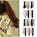 Wrap Around Synthetic Ponytail One Piece Heat Resistant Magic Paste Pony Tail Long Wavy Curly Soft Silky for Women Lady Girls 24'' / 24 inch (light brown)
