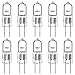 LUXRITE LR20910 (10-Pack) Q10T3/G4/12V 10-Watt Halogen Pin Base 12V Light Bulb, Dimmable, 120 Lumens, G4 bi-pin Base