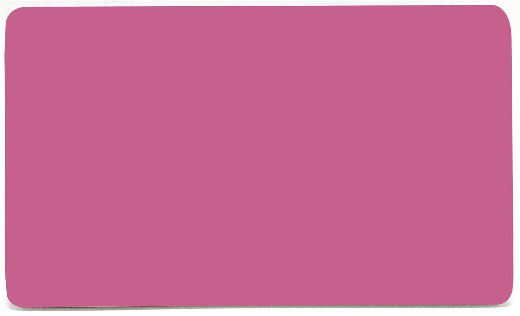 Trendi Switch Artistic Modern Glossy Decorative Screwless Standard Double Wall Blanking Plate for Electrical Sockets, Outlet with Screws in Candy Pink - ART-2BLKPK