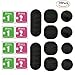 ONME Cable Clips, Cable Holder Multipurpose Cord Management for Home Non-Toxic Rubber Material Self-Adhesive Desk Cord Clips Durable Cord Organizer Black Cord Holder for Office (Black 10pcs)