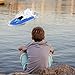 GotechoD Remote Control Boat for Kids Adults RC Boats for Pools and Lakes 2.4Ghz Racing Boats High Speed 20minutes Play Time Rechargeable Electric RC Toys for 6,7,8-16 Year Old Boys Girls Gifts Blue