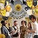 VINAKAS Black And Gold Party Decorations with Happy Birthday Banner - Birthday Party Decorations, Black And Gold Balloons, Tinsel Foil Fringe Curtains, Black and Gold Table Cover and More!