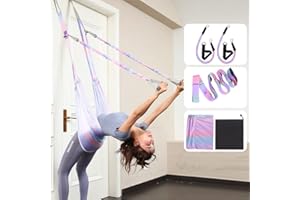 JOFREY Leg Stretcher Strap, Stretching Equipment with Door Anchor Flexibility Trainer Backbend Assist Stretch Out Strap for Dance Aerial Yoga Ballet Leg Stretching Exercise…