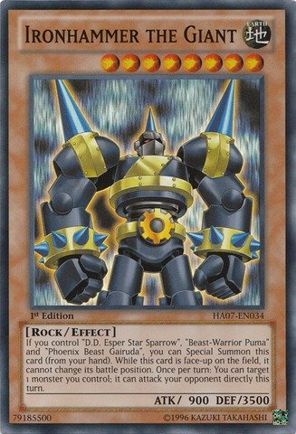 Yu-Gi-Oh! - Ironhammer the Giant (HA07-EN034) - Hidden Arsenal 7: Knight of Stars - 1st Edition - Super Rare