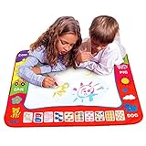 Voberry®Children's Aqua Doodle Drawing Toys Mat Magic Pen Educational Toy 1 Mat+ 2 Water Drawing Pen