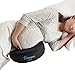 hiccapop Pregnancy Pillow Wedge for Maternity | Memory Foam Pillows Support Body, Belly, Back, Knees (Black)