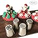 4 PCS Christmas Pastry Icing Piping Nozzles,Special Stainless Steel Russian Piping Tips Set,Cake Decorating Tools(1 Christmas Tree,2 Snowflake,1 Leaf)