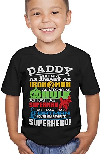USA Threadz Fathers Day Super Hero Youth Shirt