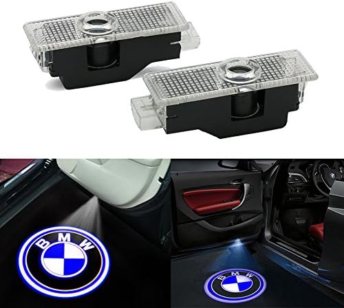 KAHANE Car Door LED Logo Laser Projector Ghost Shadow Light Easy Installation Low Consumption Shadow Welcome Lights for BMW 3/5/6/7/Z/GT/X Series 2PCS