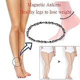 KaiKBax Vintage Black Magnetic Therapy Anklet Beads Foot Chain Healthy Weight Loss Ankle Bracelet Unisex Jewelry