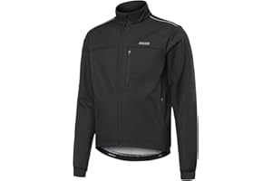 ARSUXEO Thermal Fleece Winter Cycling Jacekt for Men Windproof Insulated Bike Running Active Jacket