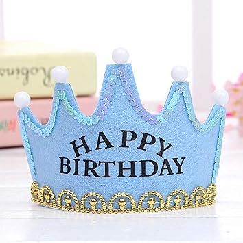Mashoor Party Maker Happy Birthday Hair Crown Hairband Tiara Headband For Kids Boys Girls Tiaras Crowns Happy Birthday Head Band Photo Props Crown Headband Random Colour Amazon In Toys Games mashoor party maker happy birthday hair