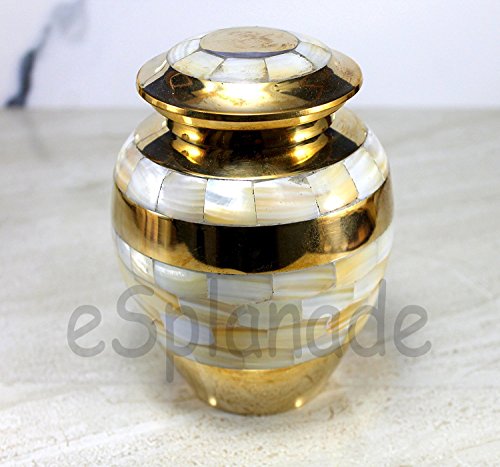 eSplanade Cremation Urn Memorial Container Jar Pot | Ceramic Urns | Brass Urns | Metal Urns | Burial Urns | Memorial Urns