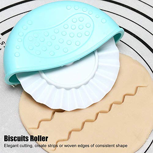 4 stks Gebak Cutter Wiel, Rooster Decoratie Cutter Bakken Accessoires voor Taart Korst Pizza, 4,5 x 3,9 inch - Afbeelding 8