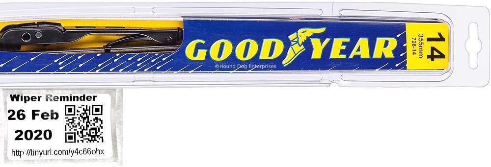 Passenger Windshield Wiper Blade for 2012 Nissan Versa & Reminder Sticker (Premium)