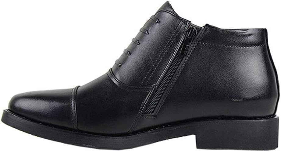 Amazon ビジネスシューズ メンズ ブーツ チャッカーブーツ 本革 内羽根 ストレートチップ レースアップ ジッパー チャッカブーツ ショートブーツ ドレスシューズ 革靴 メンズブーツ 紳士靴 ハイカット メンズシューズ ビジネスシューズ