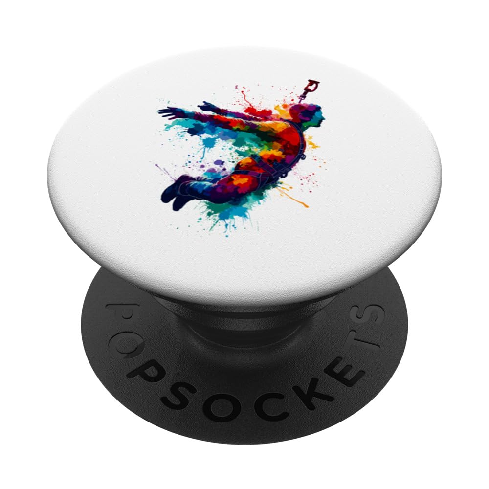 Splash Art Bungee Jumping Bungy Bungee Jumper PopSockets Swappable PopGrip