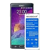 Galaxy Note 4 Battery,MAXBEAR [3600mAh] Replacement Li-ion Battery for Samsung Galaxy Note 4 N910,N910A(AT&T),N910T(T-Mobile),N910(Verizon),N910P(Sprint) | Note 4 Battery [12 Month Warranty]