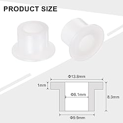 uxcell 24pcs Flanged Sleeve Bearings Plastic