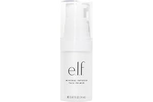 e.l.f. Mineral Infused Face Primer, Primer For A Smooth Foundation Base, Fills In Fine Lines & Refines Complexion, Vegan & Cr