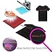 Glitter Heat Transfer Vinyl HTV Bundle for T-Shirts -15 Sheets 10 x 10 inches,Iron On Sparkle Vinyl Pack for Silhouette Cameo & Cricut, Bonus One Free Weeding Tweezers