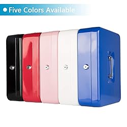 KYODOLED Locking Cash Box with Lock,Money Box with