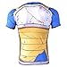 AestheticCosplay Vegeta Damaged Battle Armor Dragon Ball Z Men's Fitted Short Sleeve T-Shirt | Compression Tshirt | Muscle Tshirt (Extra Large)